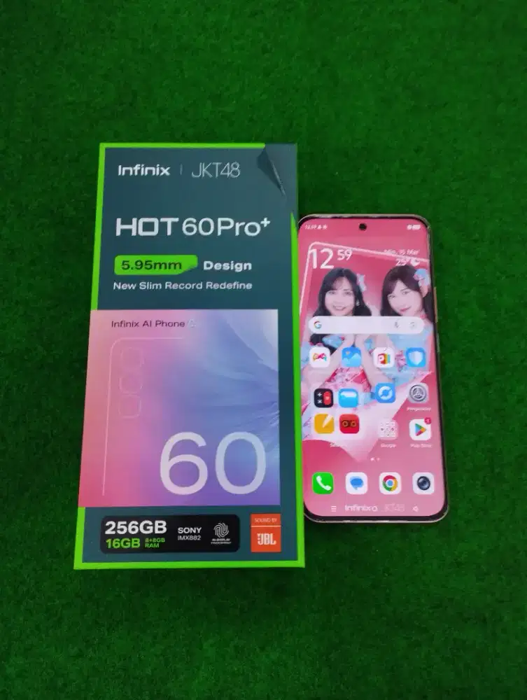 infinix hot 60 pro+ ram 8/256gb lengkap mulus