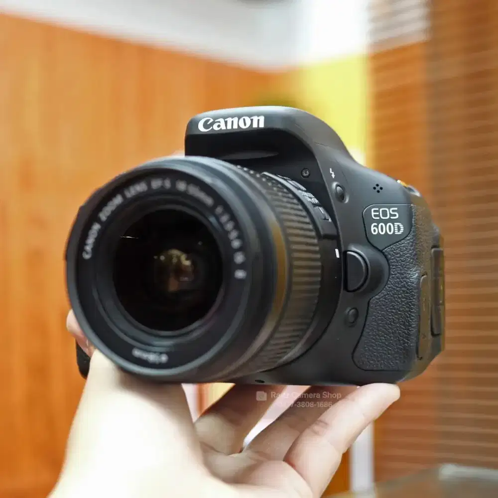 Canon EOS 600D Kit EF-S 18-55mm IS II Mulus Fungsi Normal