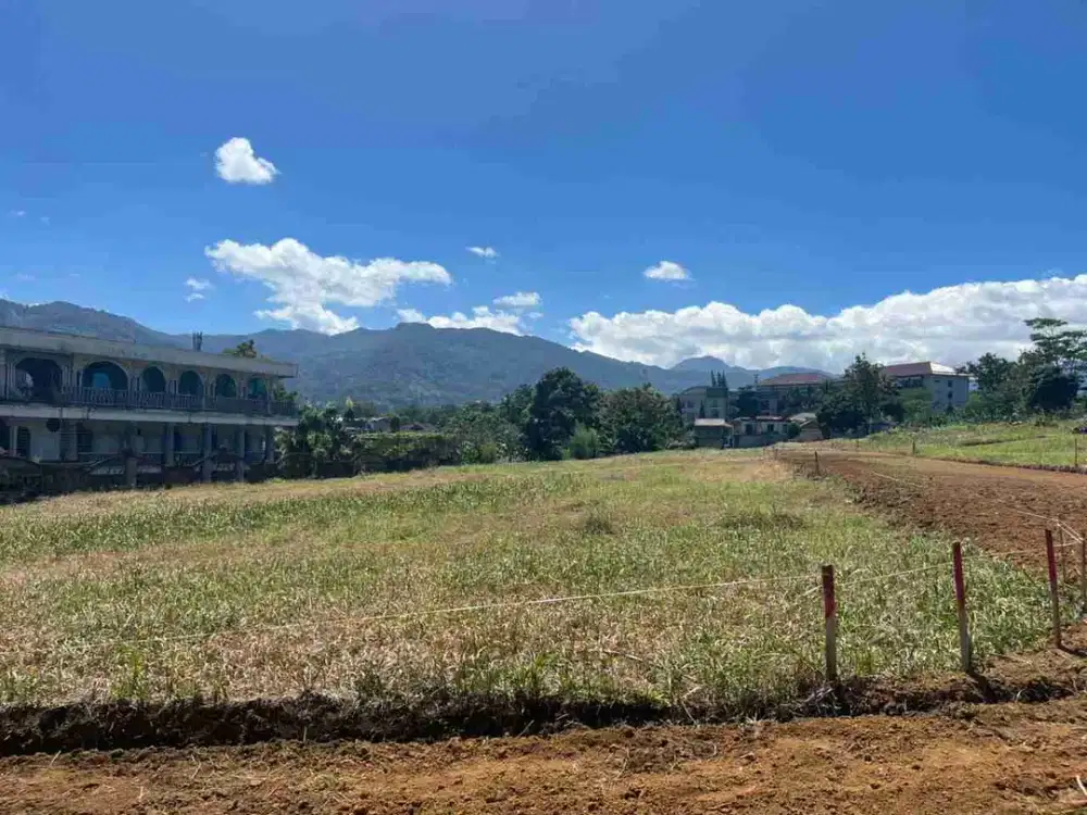 Tanah 850 meter siap bangun dekat jalan raya puncak