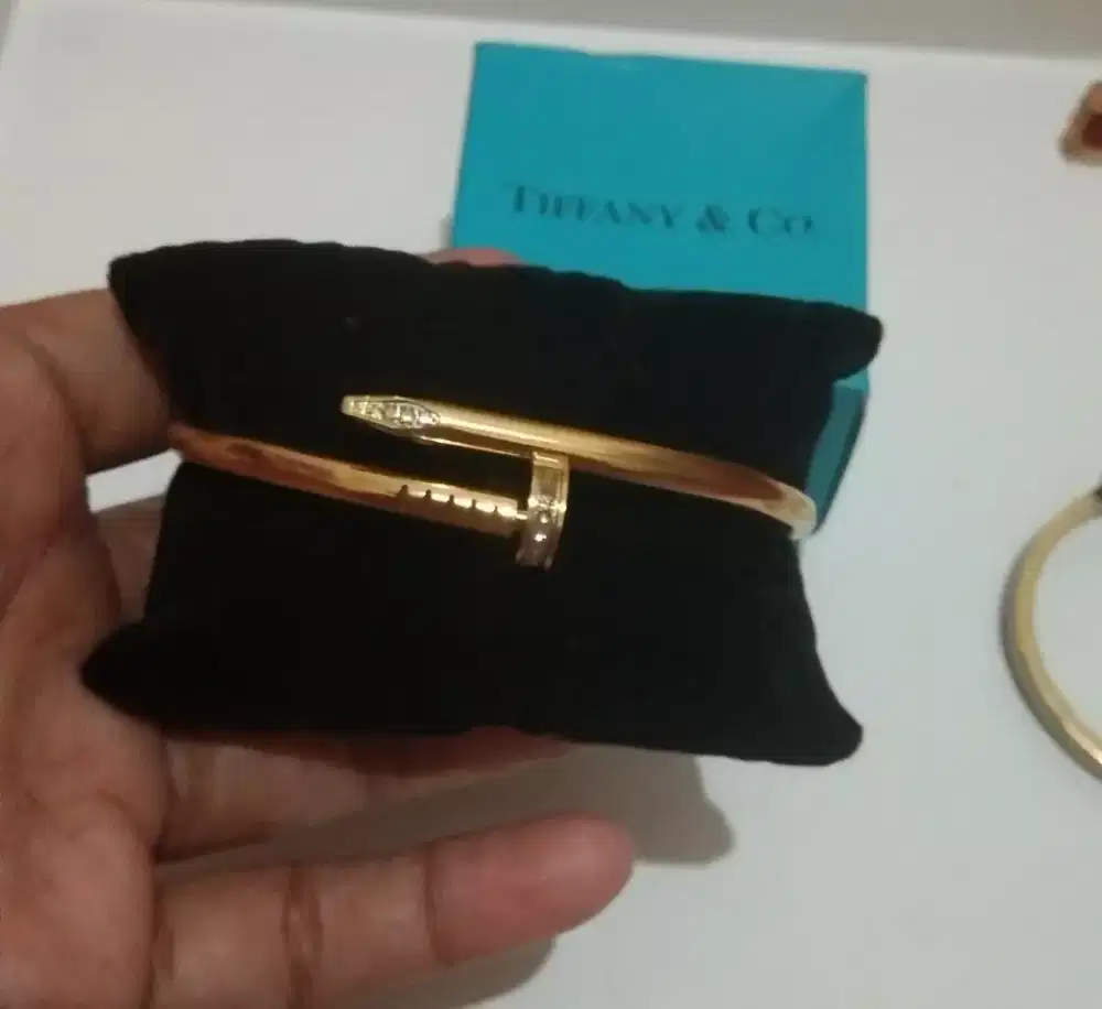 Gelang wanita gold Baru untuk hari hari aman mata full tanam semua