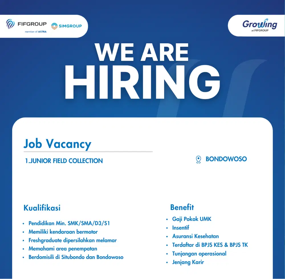 LOWONGAN KERJA AREA SITUBONDO