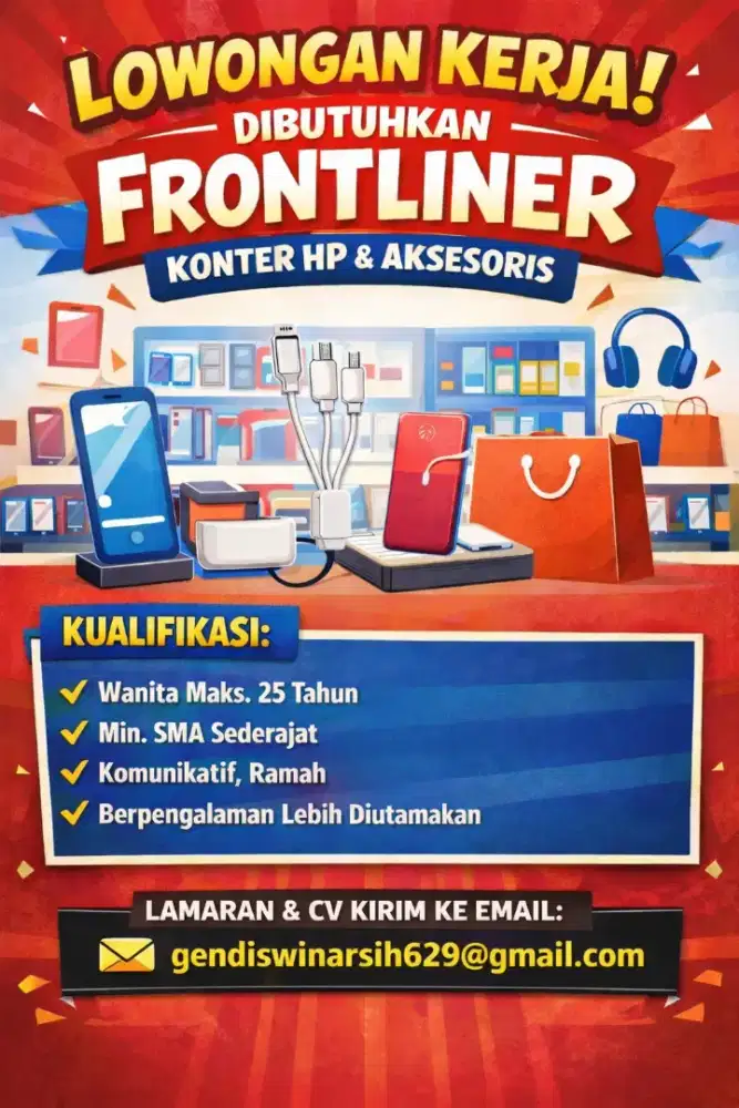 Lowongan Jaga Kios Konter HP