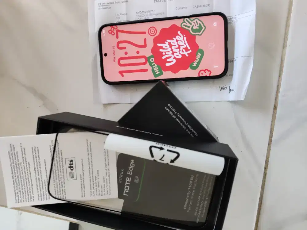 Infinix Note  Edge X6887 
Ram 8/256Gb
Black