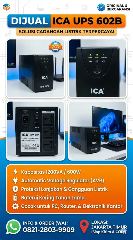 DIJUAL ICA UPS 602B (BARU) (NEGO)