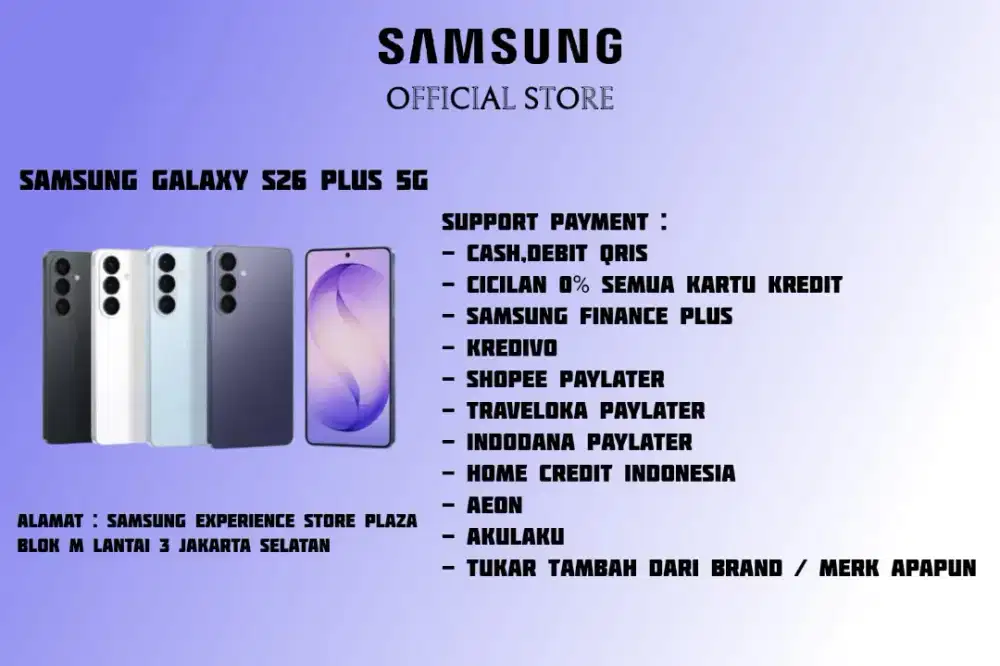 PROMO Samsung Galaxy S26 Plus 5G 512GB Garansi Resmi SEIN