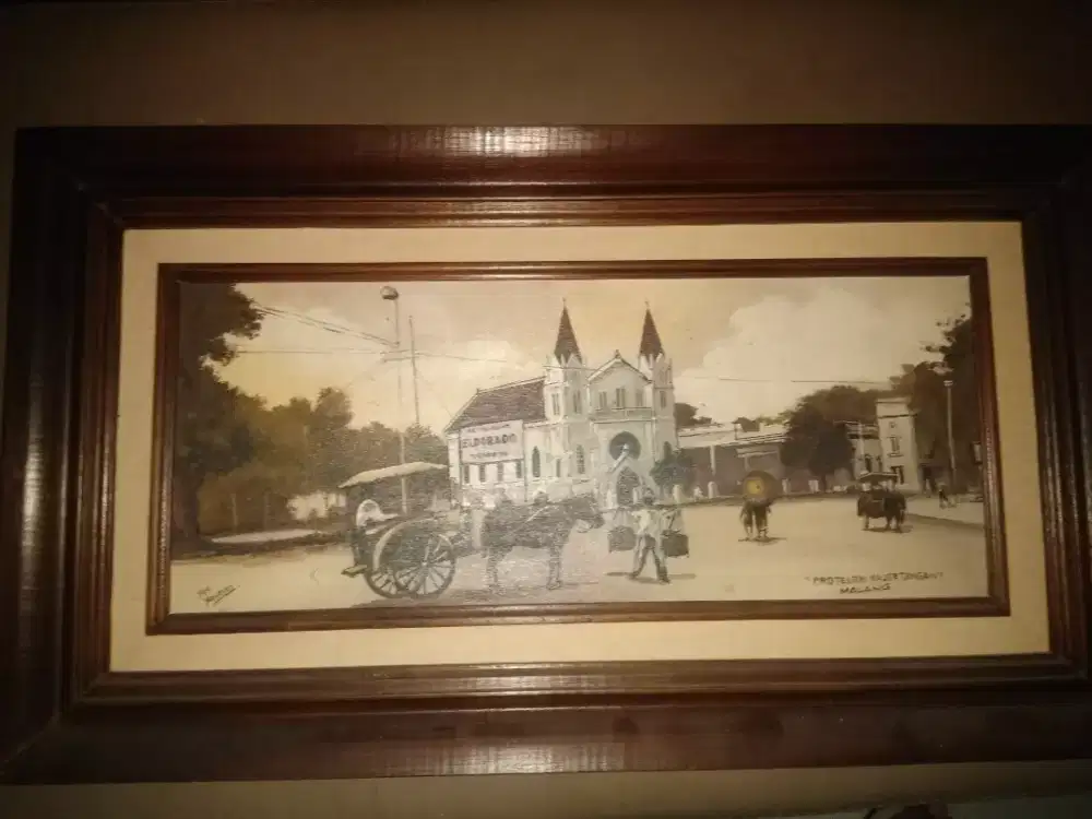 Lukisan Tempoe Doeloe Malang karya Yus Yasman