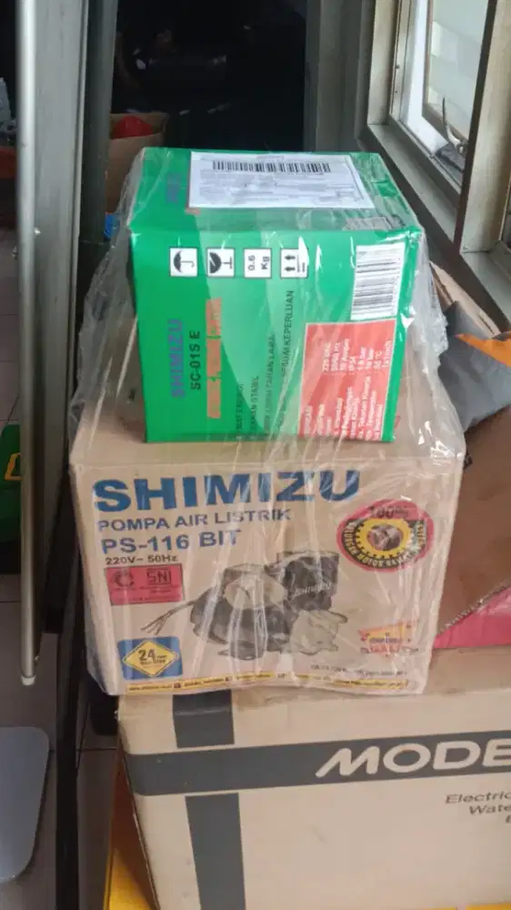 Mesin pompa air dan otomatis shimizu.