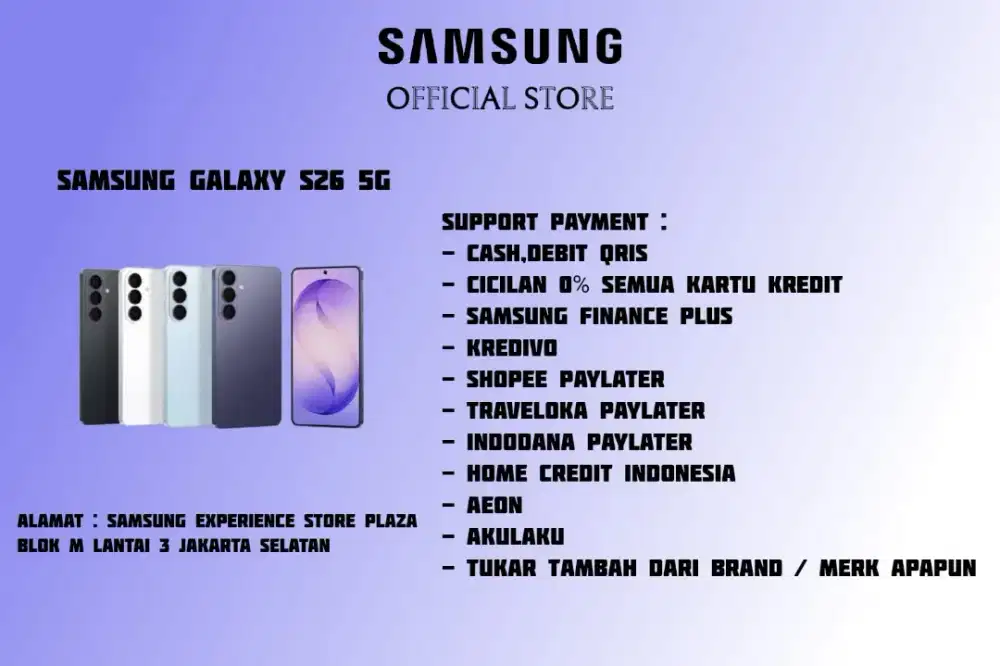 PROMO Samsung Galaxy S26 5G 512GB Garansi Resmi SEIN