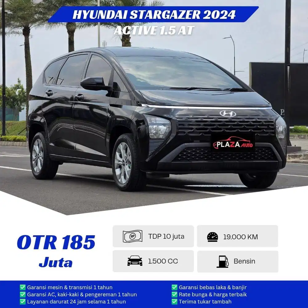 Hyundai Stargazer 2024 Active 1.5 Automatic Mobil siap pakai