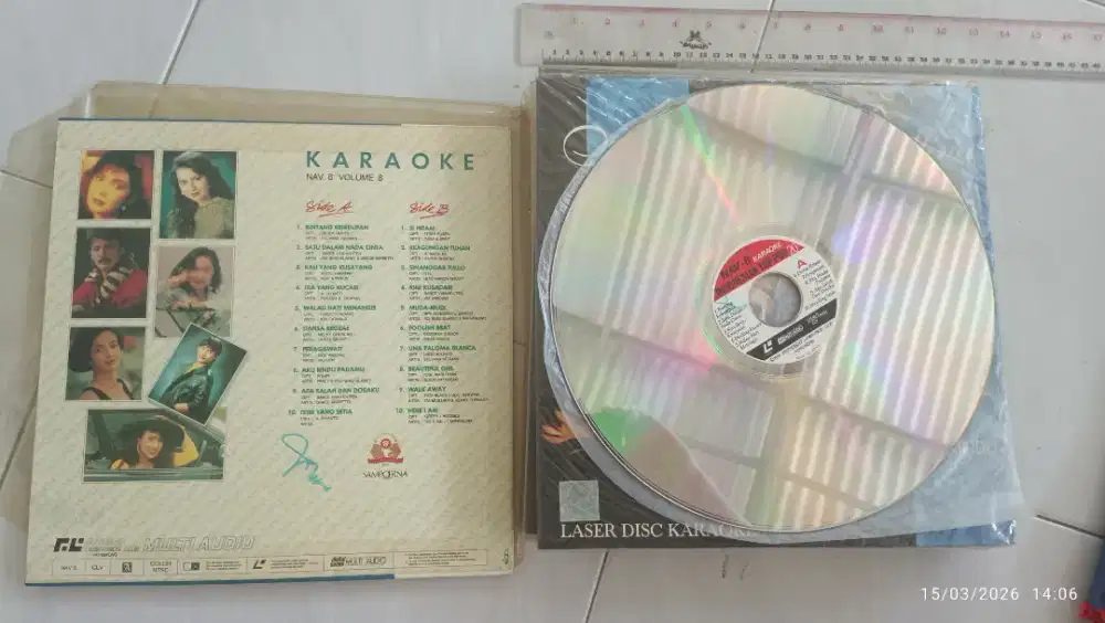 Laserdisc Karaoke Original, Double Side A&B, 20 songs
