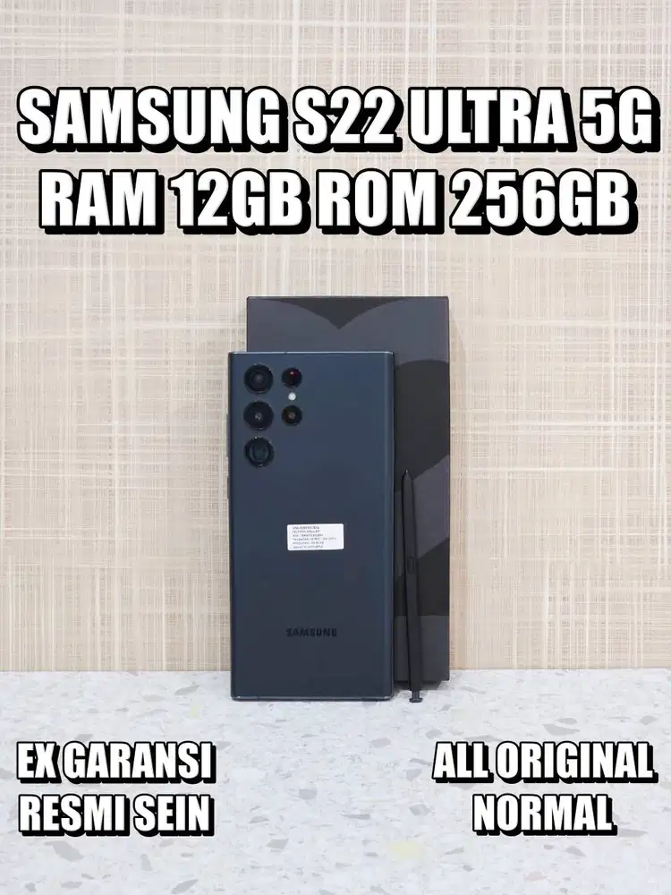 [COD] Samsung Galaxy S22 Ultra 5G RAM 12/256GB EX Sein Normal Fullset