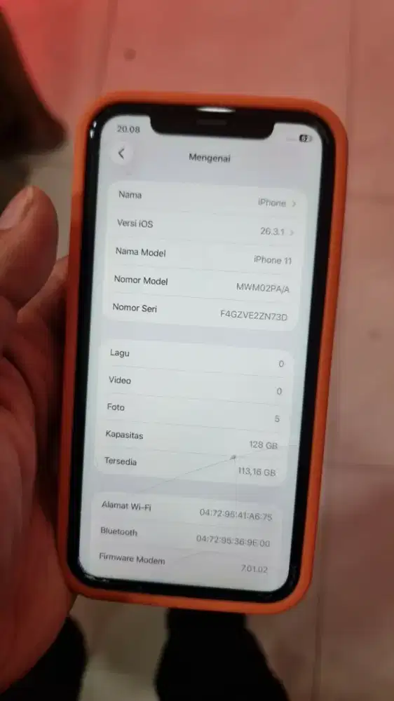 Iphone 11 128 black mulus fulset ori