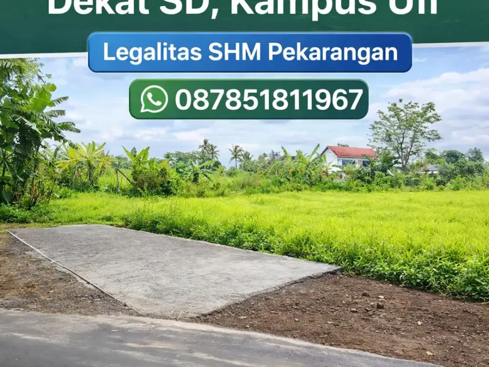 Tanah Jogja 2 MENIT SD BIAS KALIURANG SHMP