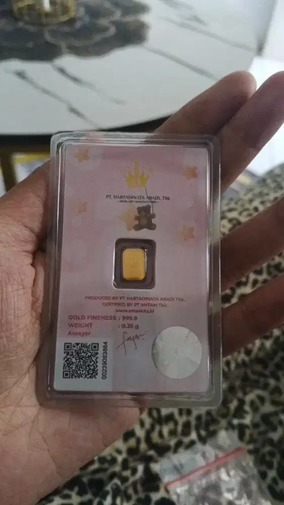 Micro gold 0.25gr Antam x hartadinata