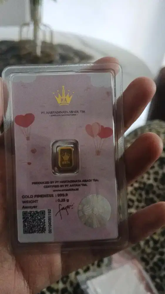 Micro gold 0.25 gram Antam x hartadinata