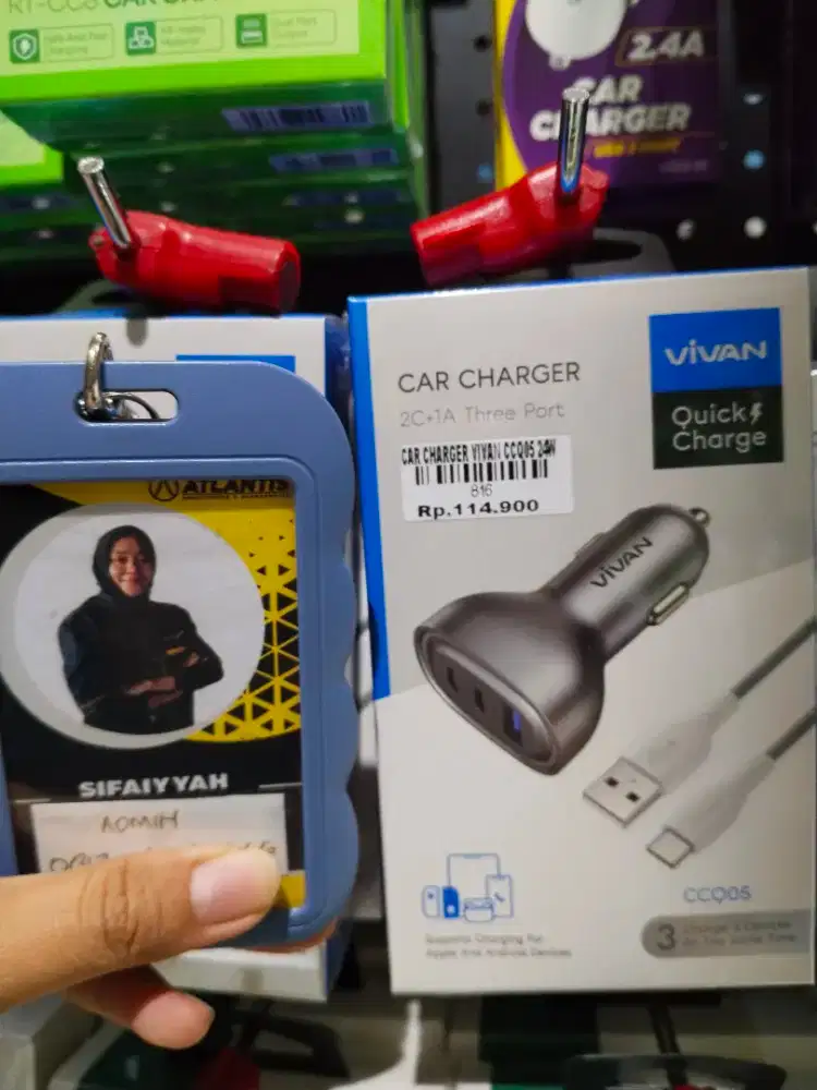 CAR CHARGER VIVAN CCQ05 24W | ATLANTIS DAHSYAT