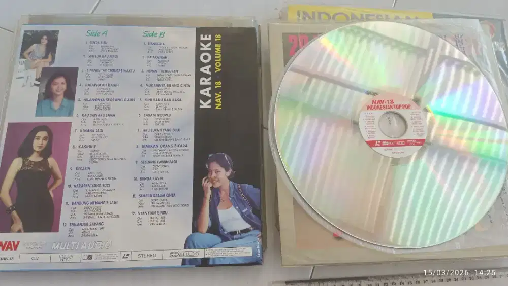 Laserdisc Karaoke Original, Double Side A&B, 24 songs