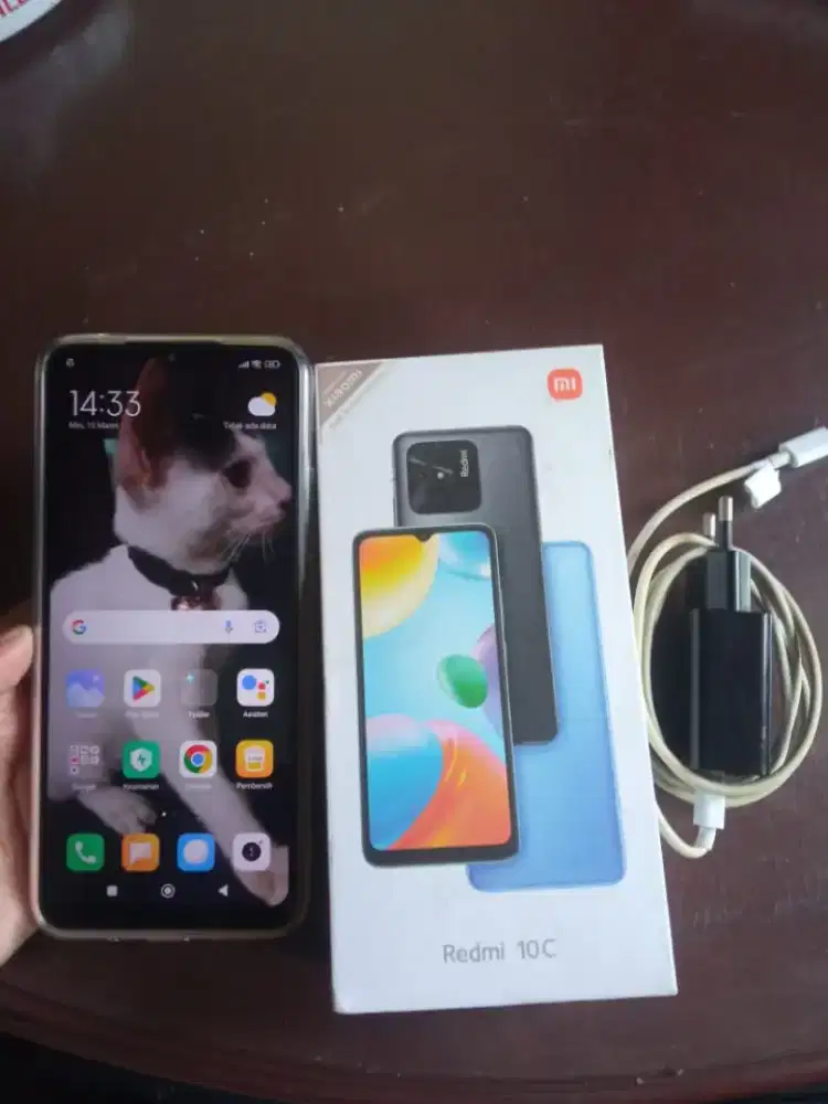 Redmi 10c Ram 4+2/128 mulus fullset ex garansi resmi