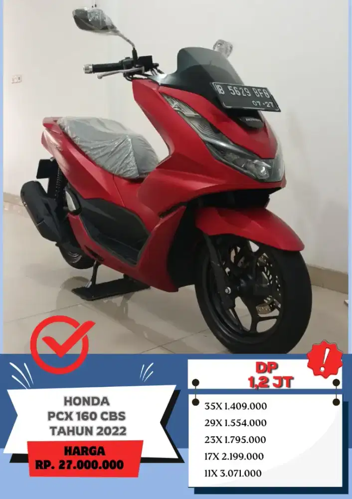 Honda PCX 160 CBS Tahun 2022 (KM 10xxx)