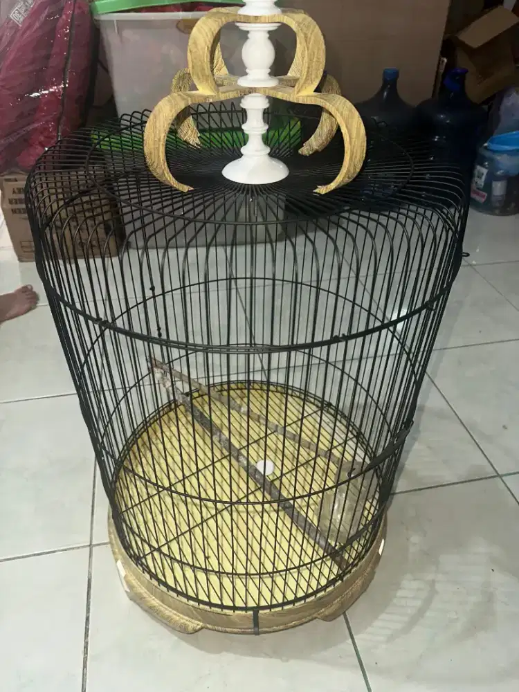 SANGKAR BULAT + FREE KRODONG + FREE CEPUK MAKAN MINUM DN TANGKRINGAN