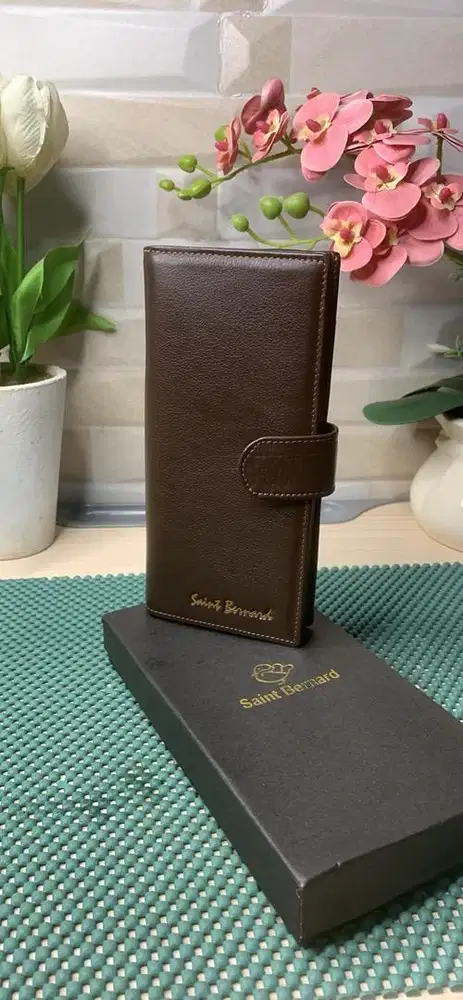 Dompet wanita dan pria kulit asli