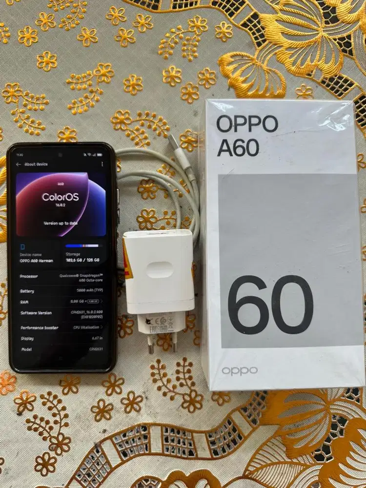 Oppo A60 8/128 mulus lengkap