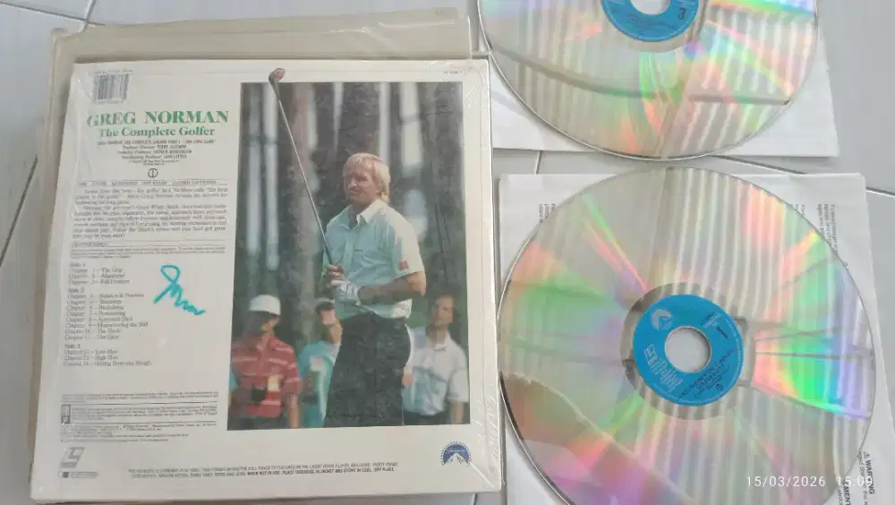 Laserdisc Golfer Original, Double Side A&B, 2 Disc