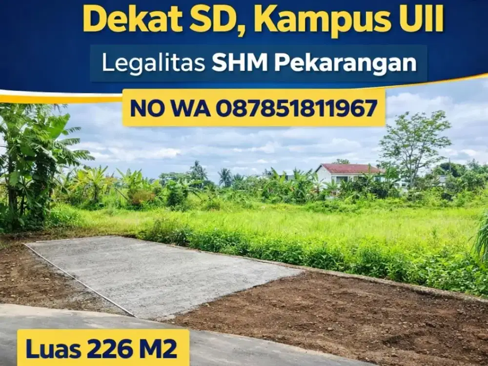 Tanah Jogja 2 MENIT SD BIAS KALIURANG SHMP