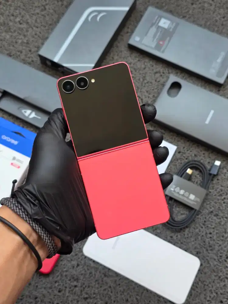 Samsung Galaxy Z Flip 7 Red 512gb Fullset Resmi