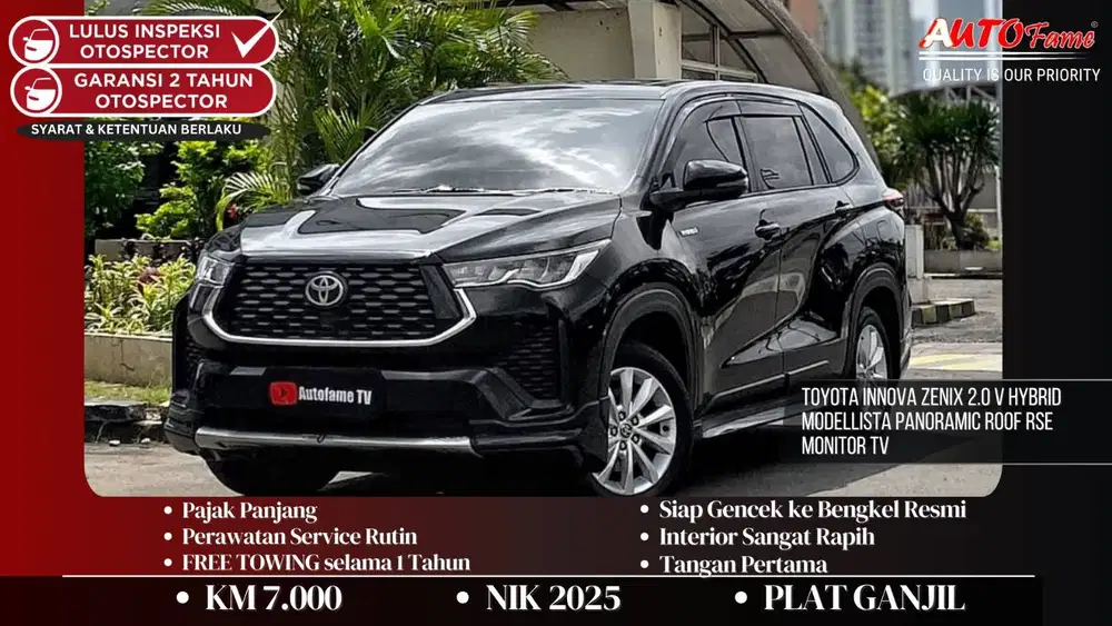 Toyota Innova Zenix 2.0 V Hybrid Modellista Panoramic Roof NIK 2025