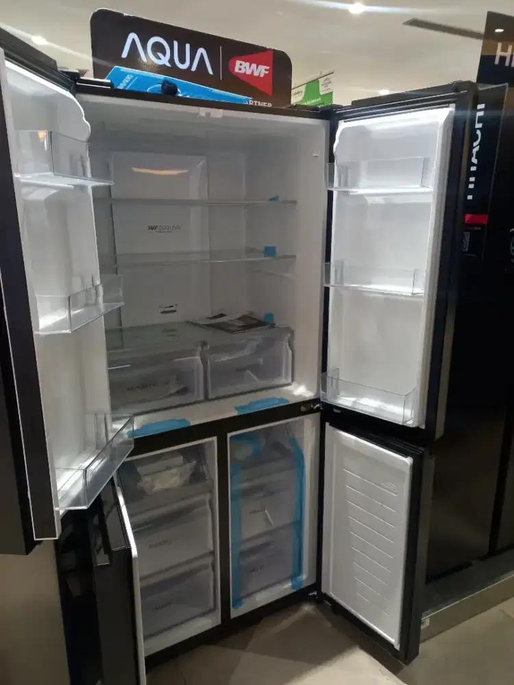 KULKAS AQUA REFRIGERATOR MULTIDOOR 465 LITER