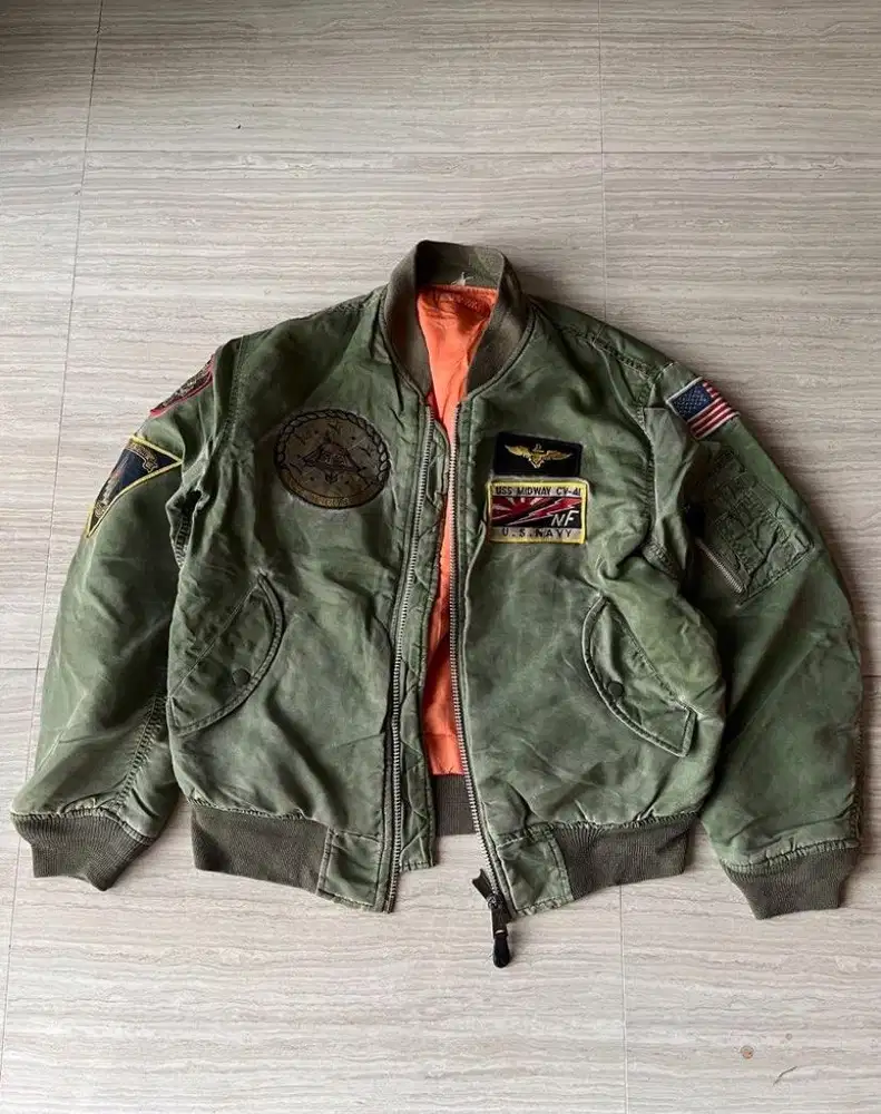 houston military flight jacket