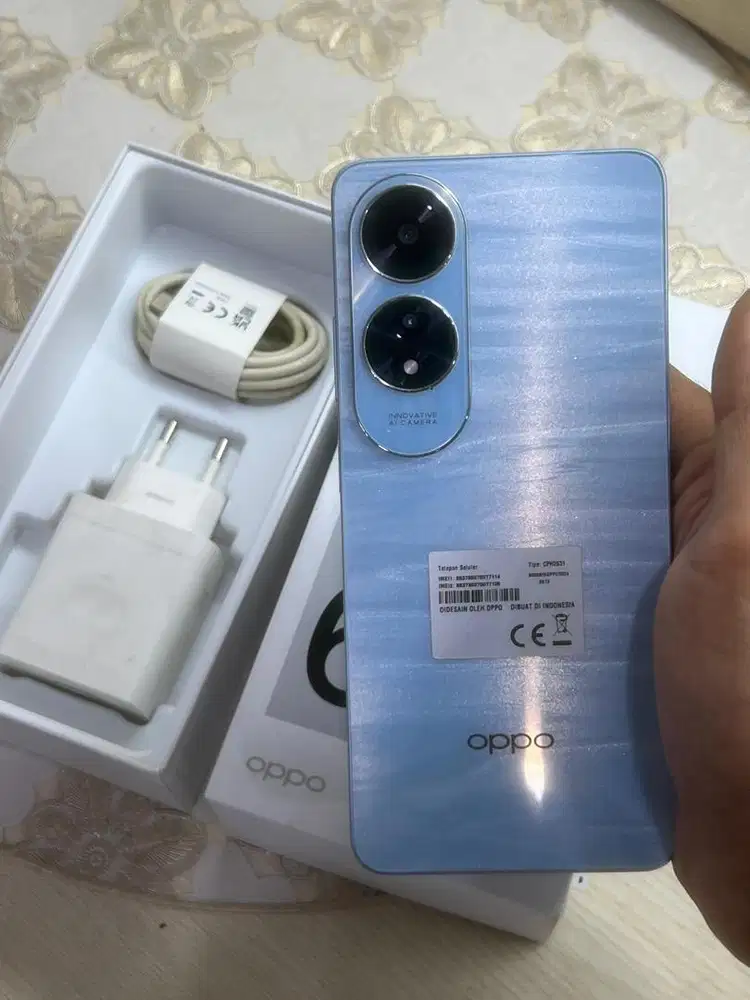 Oppo a60 8/128gb biru fullset