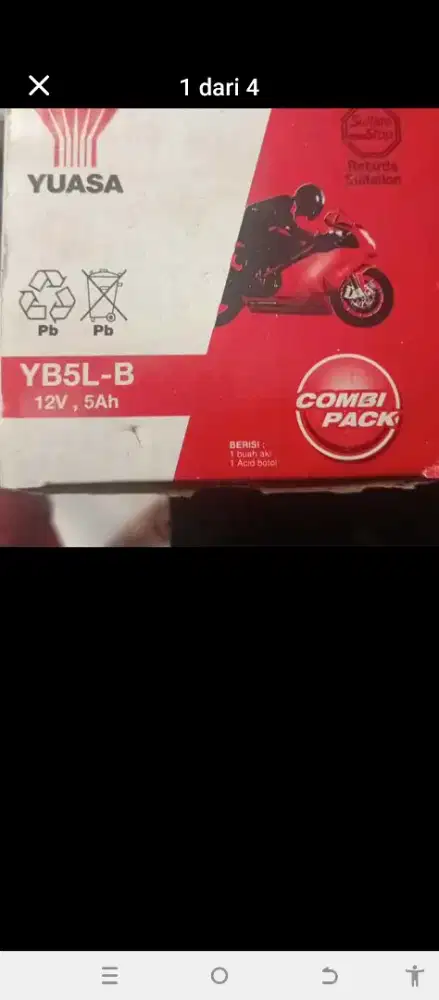 Baterai Yuasa YB5L-B