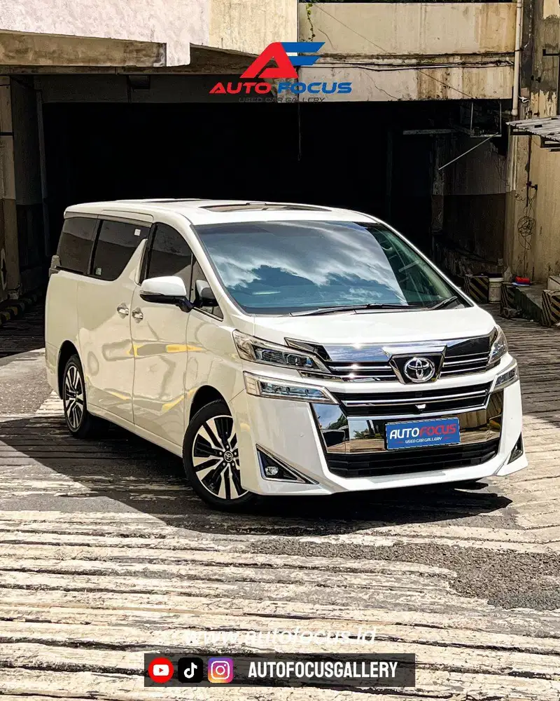 Toyota Vellfire 2.5 G AT Putih Metalik 2019 Km 80rban