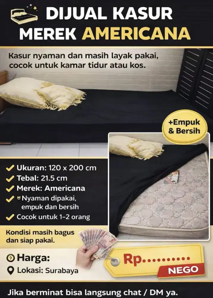 Kasur Americana 120x200