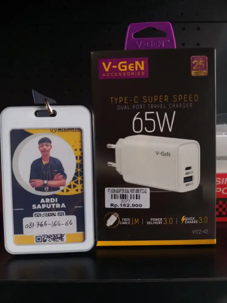 VGEN ADAPTER DUAL PORT 65W