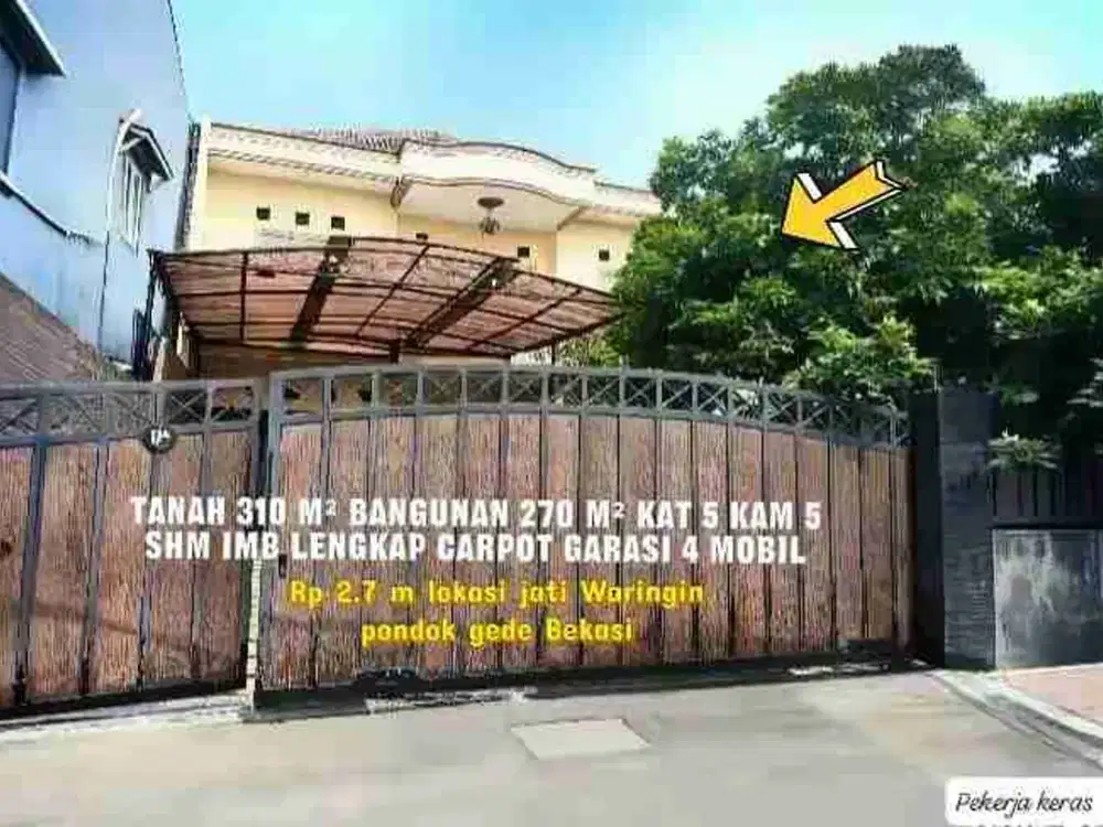 Rumah besar siap huni di Jatiwaringin pondok gede Bekasi kota