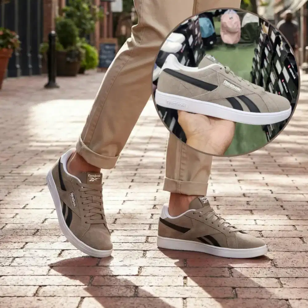 Sepatu Reebok ORIGINAL COURT RETRO Unisex Grey