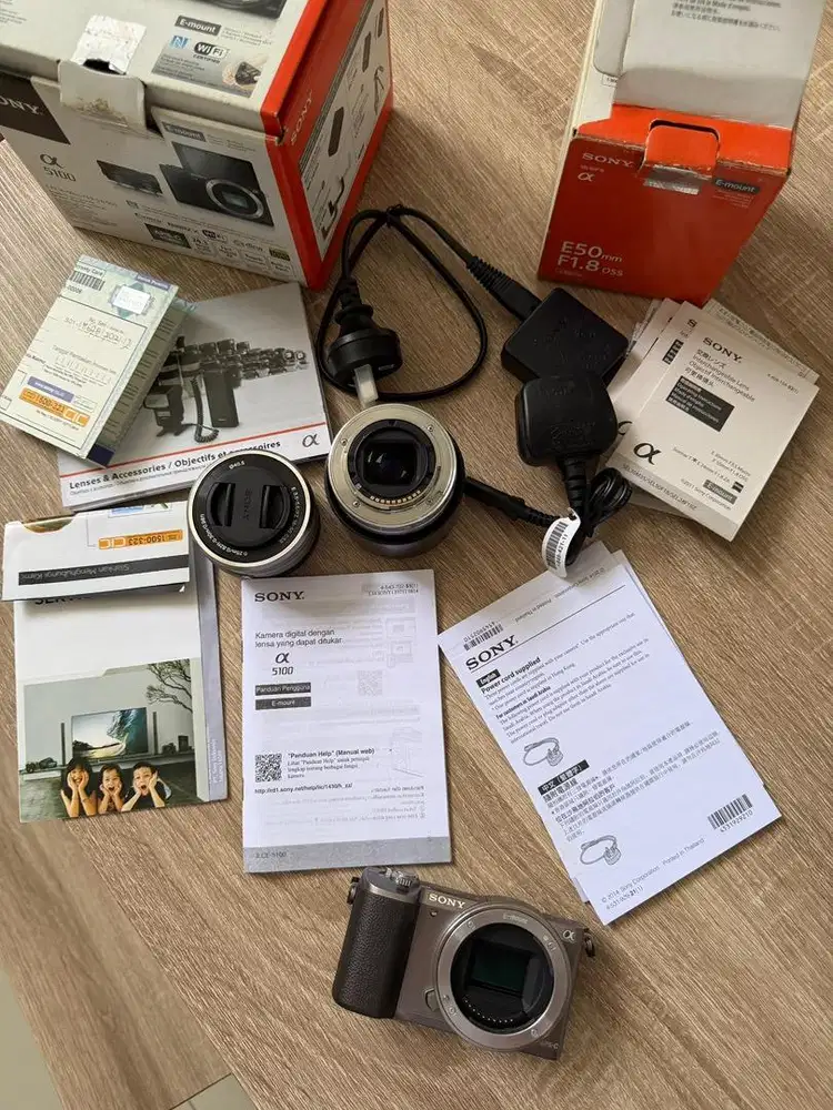 Jual Kamera Sony A5100 + Fixed Lensa
