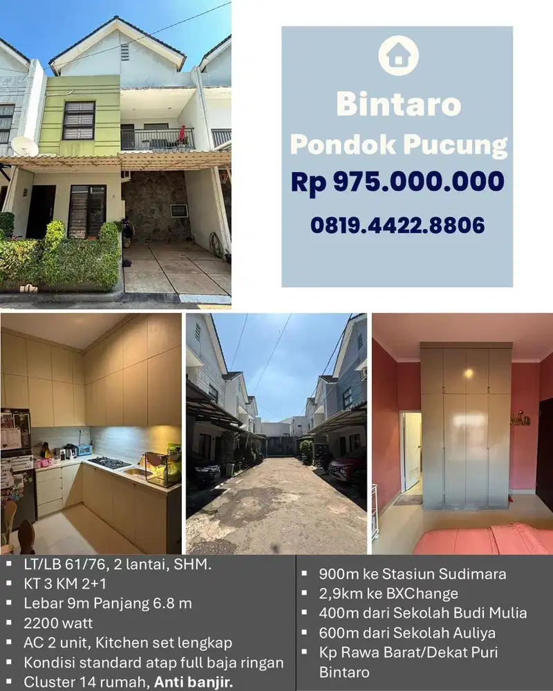 Rumah Cluster Bintaro