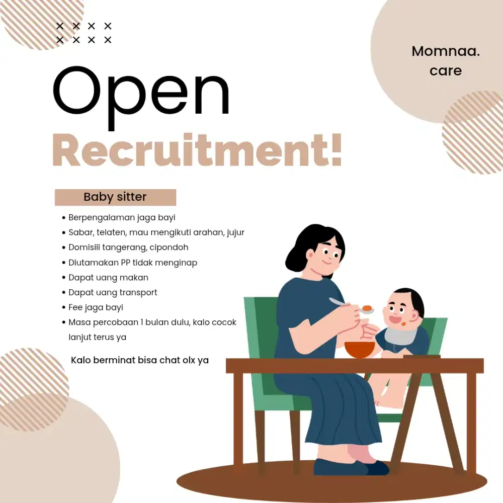 DICARI YANG BISA JAGA BAYI