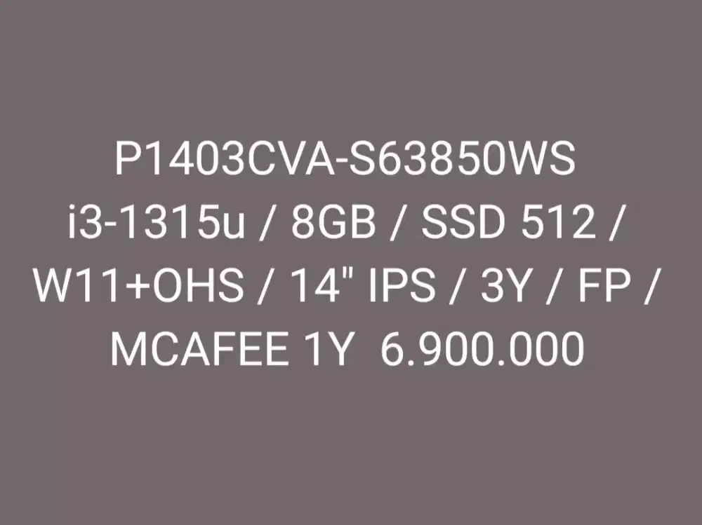 Asus P1403CVA-S63850WS