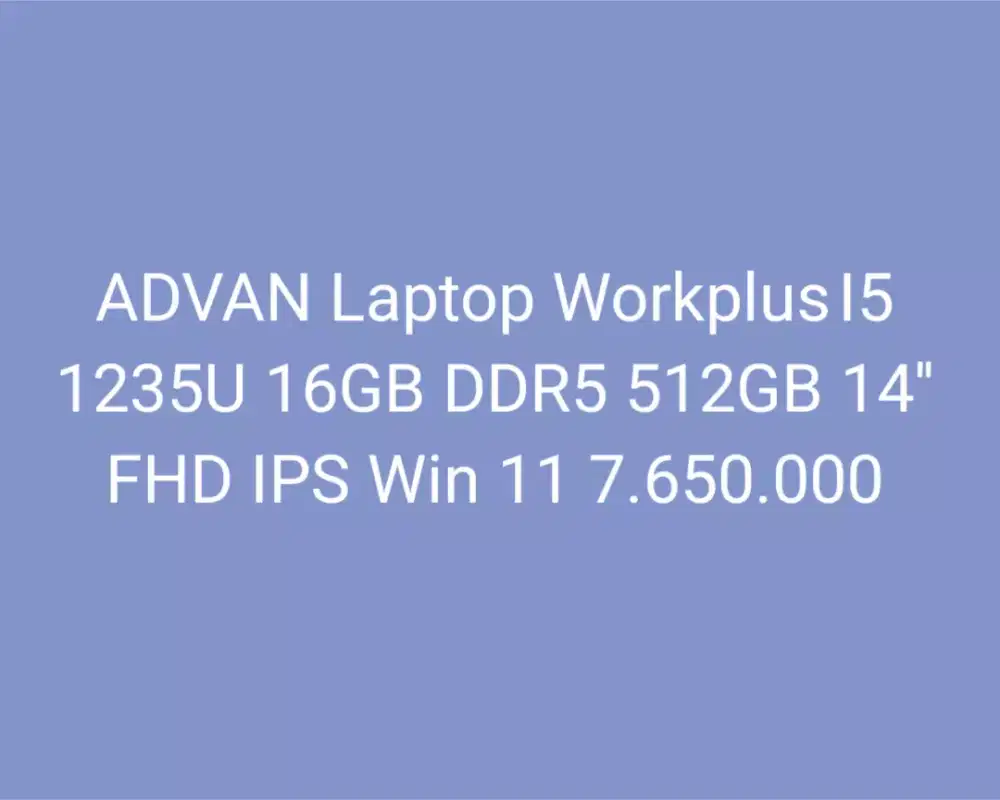 ADVAN Laptop Workplus