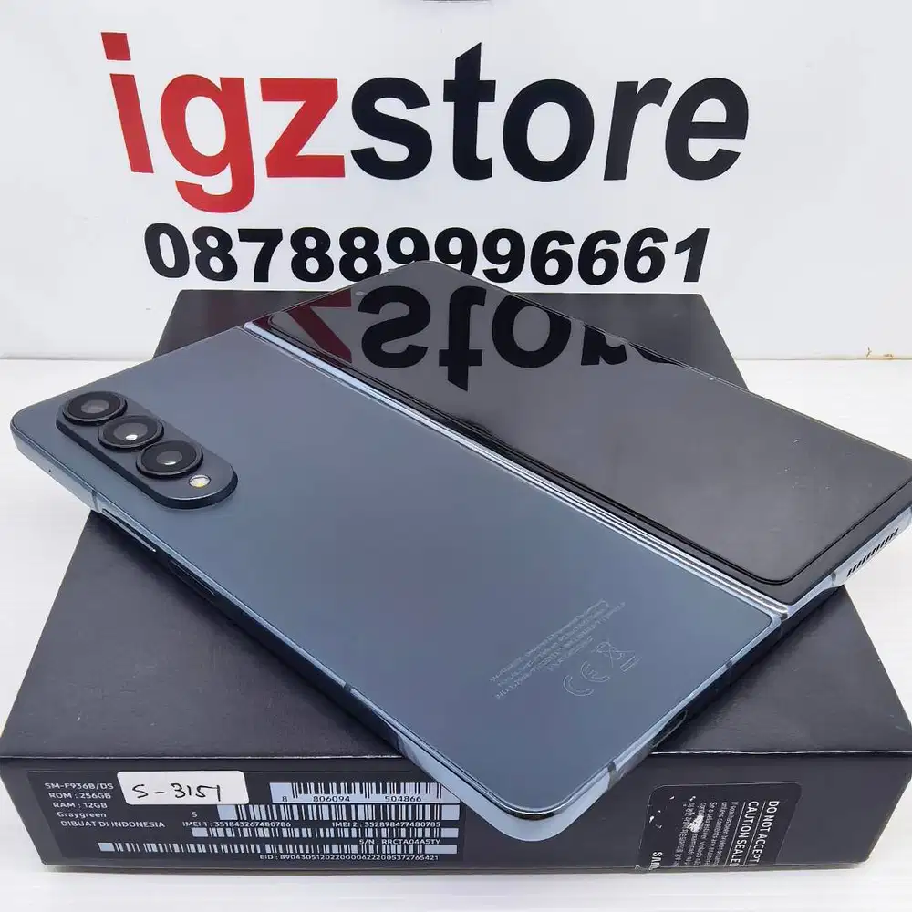SIAP COD : Samsung Z FOLD 4 GreyGreen 12/256/512gb FULLSET MULUS (BC)