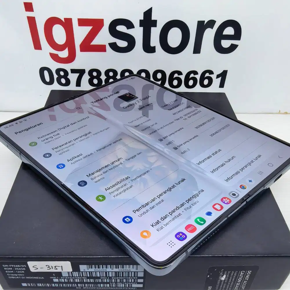 SIAP COD : Samsung Z FOLD 4 GreyGreen 12/256/512gb FULLSET MULUS (BC)