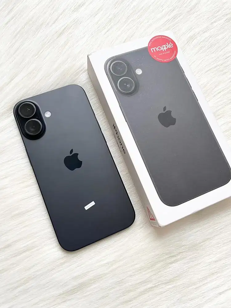 Iphone 16 128gb black, resmi iBox (like new)