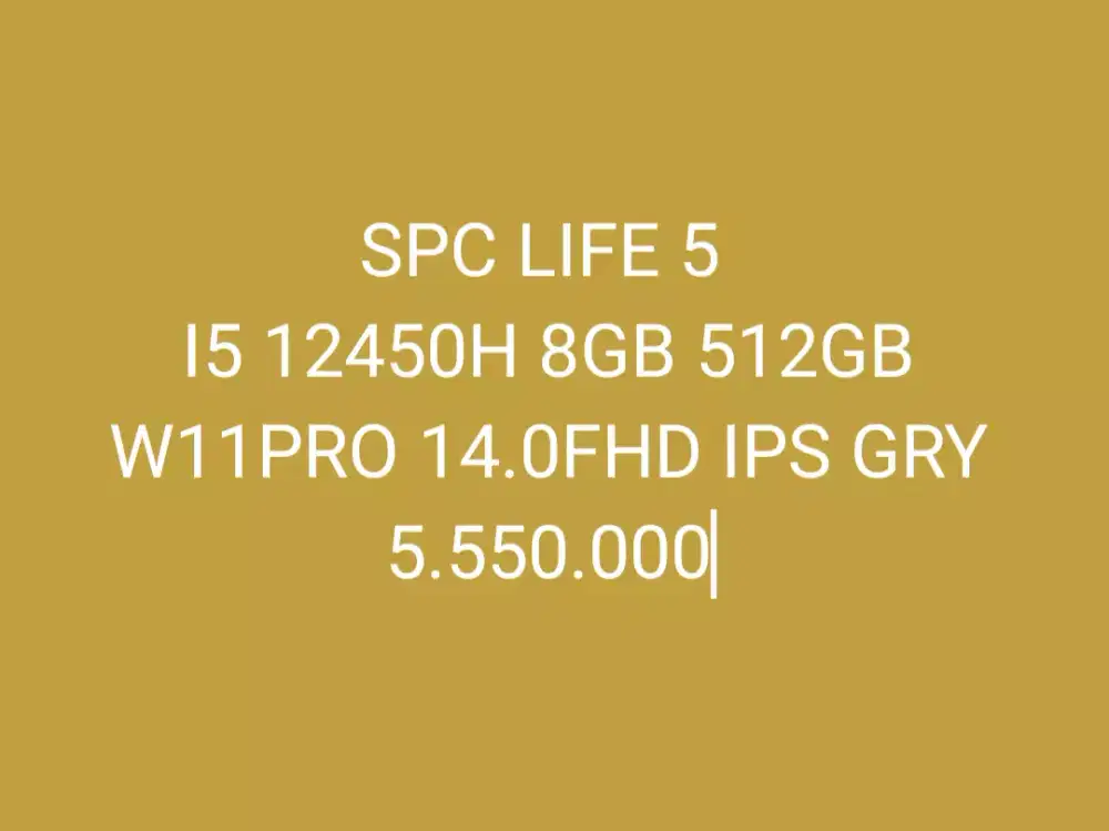 SPC LIFE 5 i5 12450H