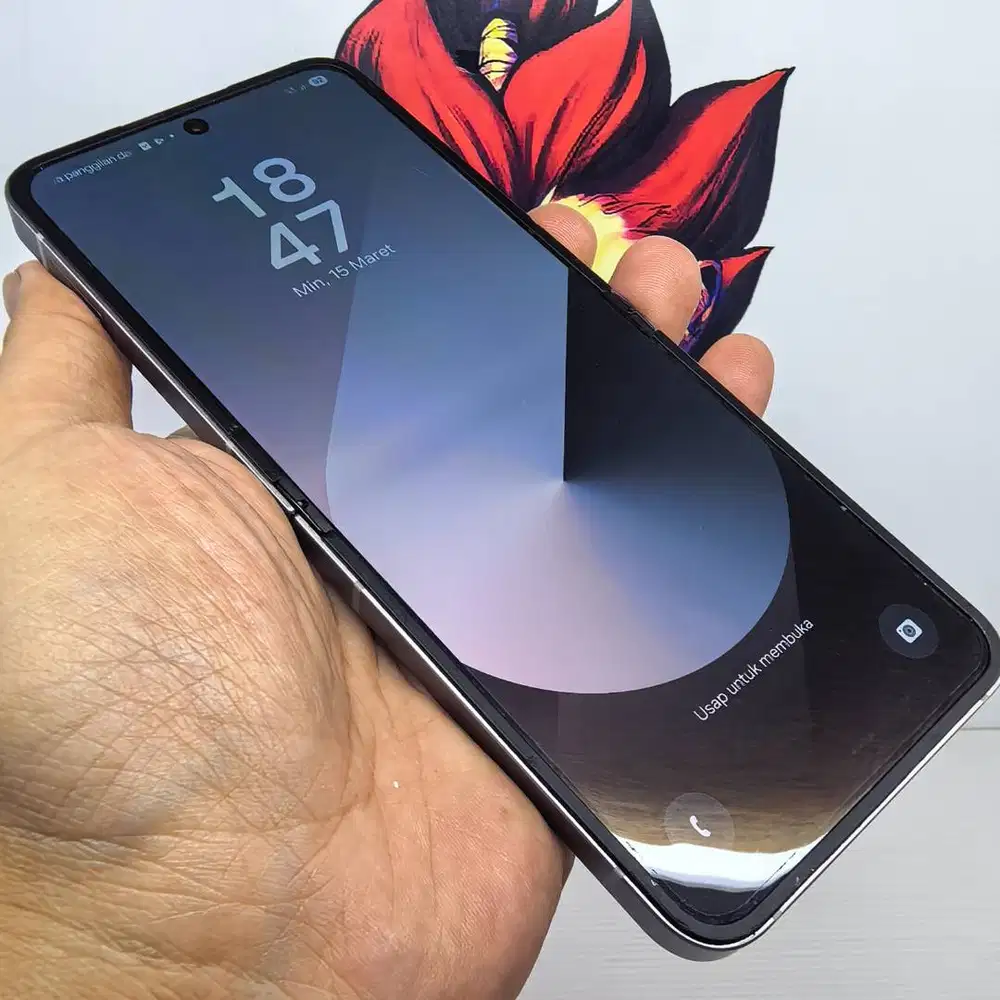 SIAP COD : Samsung Z FLIP 6 Silver 12/256/512gb FULLSET MULUS (BC)