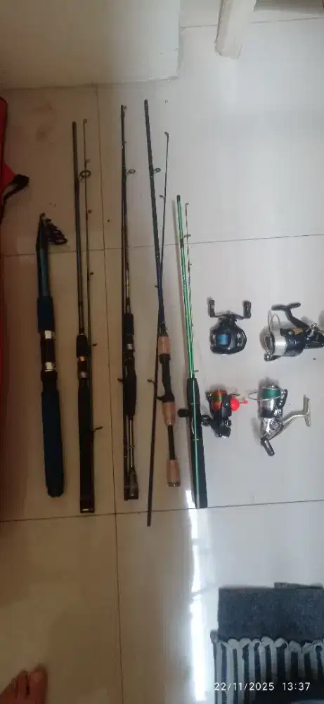 Alat Pancing 5 set merek premium